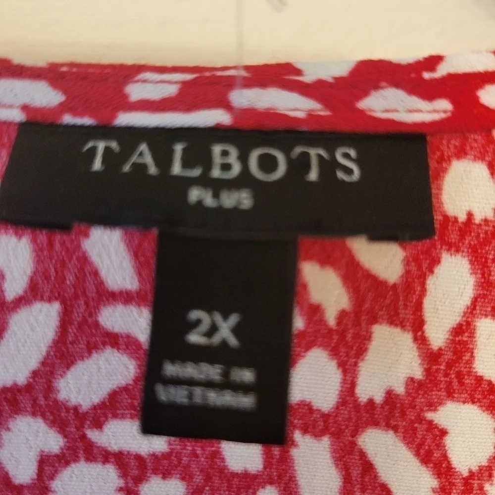 Talbots Wrap Blouse Top Size 2X - Picture 4 of 4